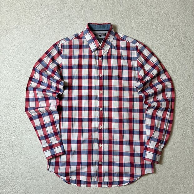 타미힐피거 00's Y2K 컨트리 체크 셔츠 PN8066