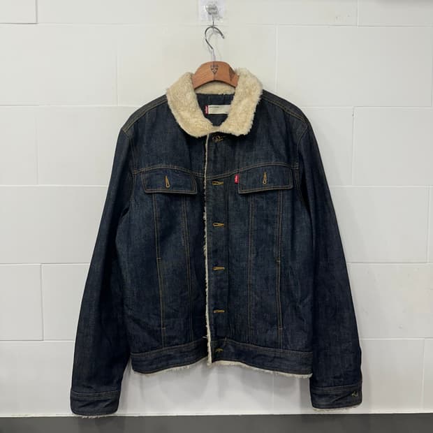 리바이스 양털 트러커 데님자켓