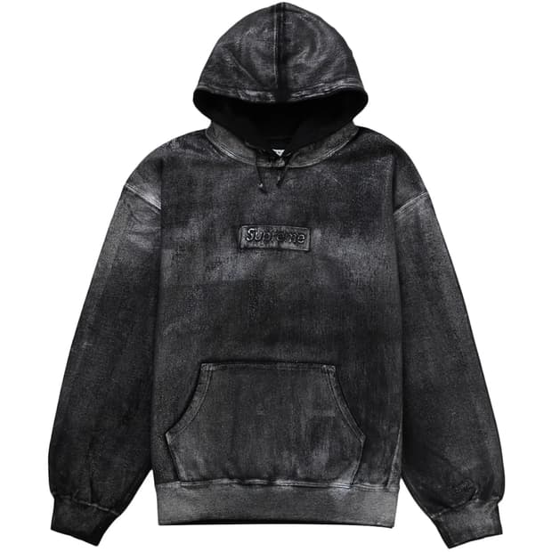슈프림 mm6 포일후디 블랙 xl