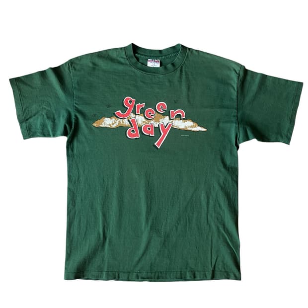 빈티지 90s Green Day 티셔츠