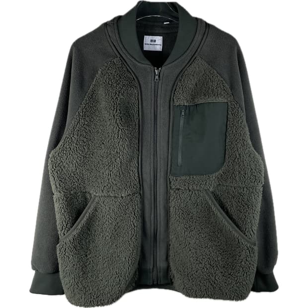 [L] 유니클로 X 화이트 마운티니어링 플리스 자켓