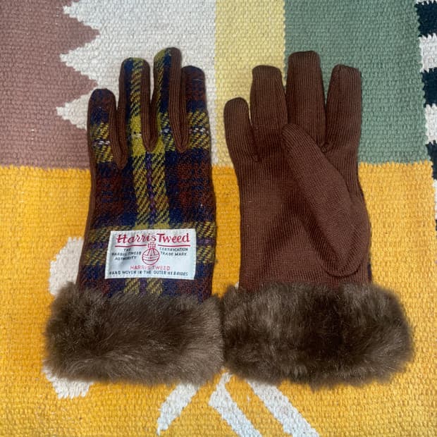 퍼트리밍 체크 장갑