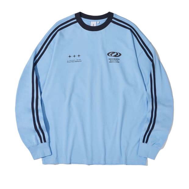 Football jersey long sleeve (sky blue)