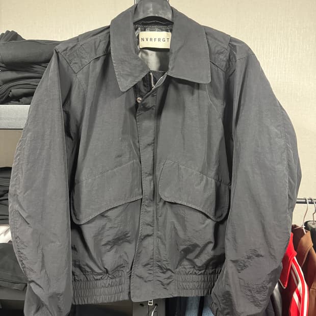NVRFRGT 블랙 블루종 자켓