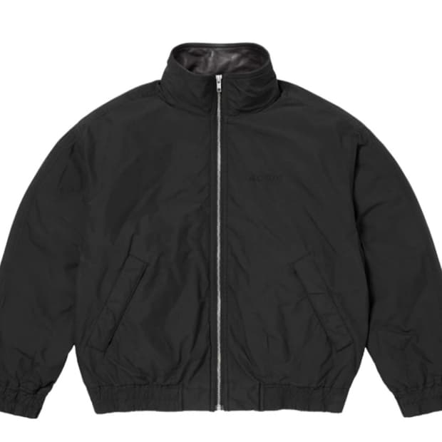 (L) 25ss 슈프림 레더 칼라 유틸리티 자켓 블랙 블루종