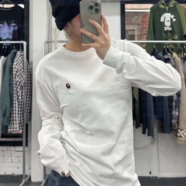 베이프 원포인트 롱슬리브 