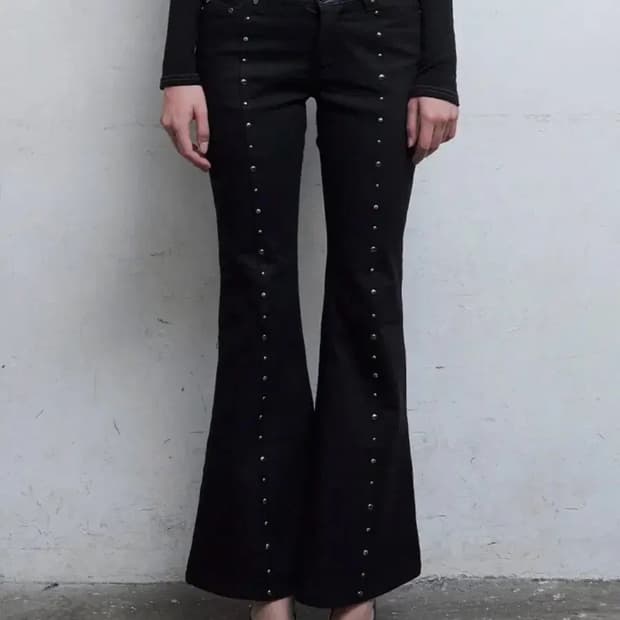 힐다 젬 스톤 부츠컷 팬츠