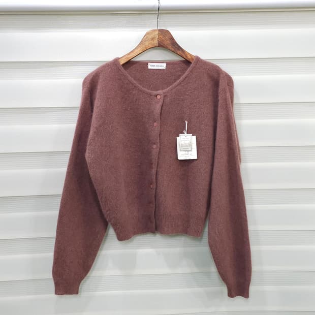 HIRO KIKAKU 앙고라 니트 가디건- 우먼L