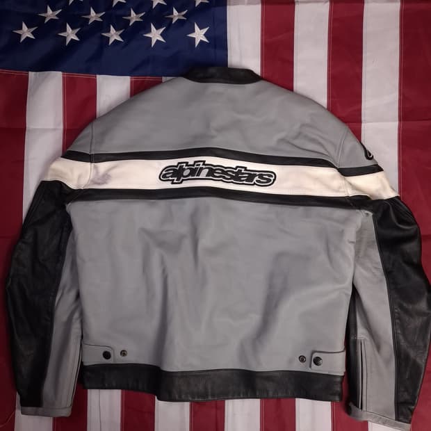 오리지날 알파인스타 리얼레더 레이싱 라이더자켓