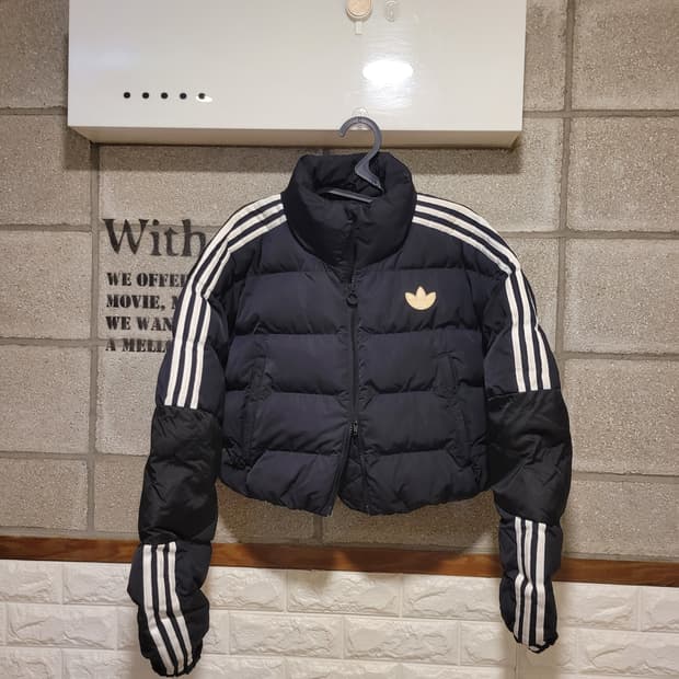 아디다스 W 크롭 푸퍼 패딩 M