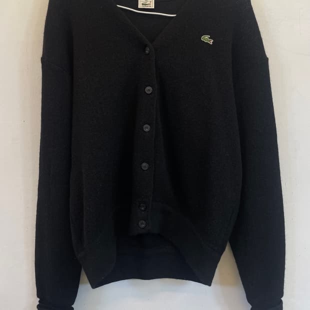 라코스테 니트가디건100:) 울100% 울가디건 모가디건