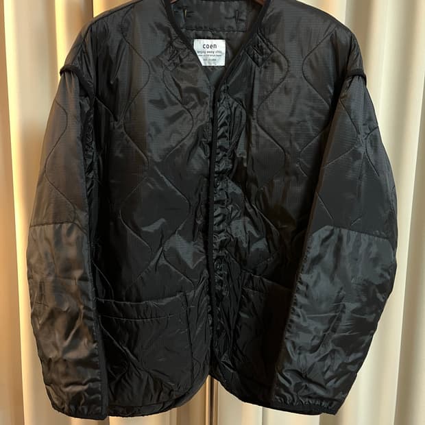 coen 퀼팅 라이너 블랙 XL