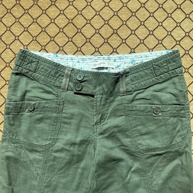 카키 디테일 데님