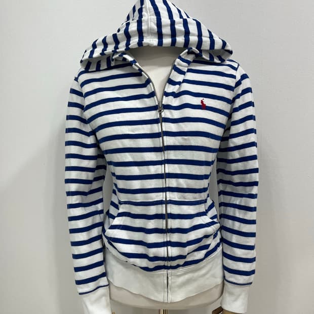 (희귀)폴로 랄프로렌 키즈 마린 스트라이프 후드집업