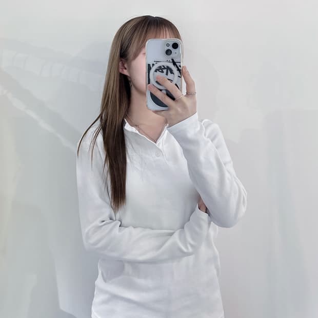 아비렉스 90‘s 화이트 니트 슬리브