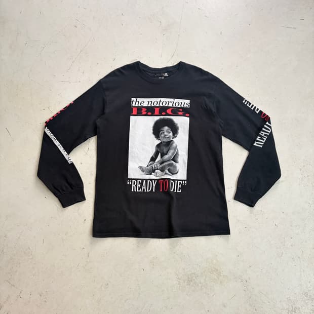 Notorious B.I.G. Ready to Die 앨범 롱슬리브 M