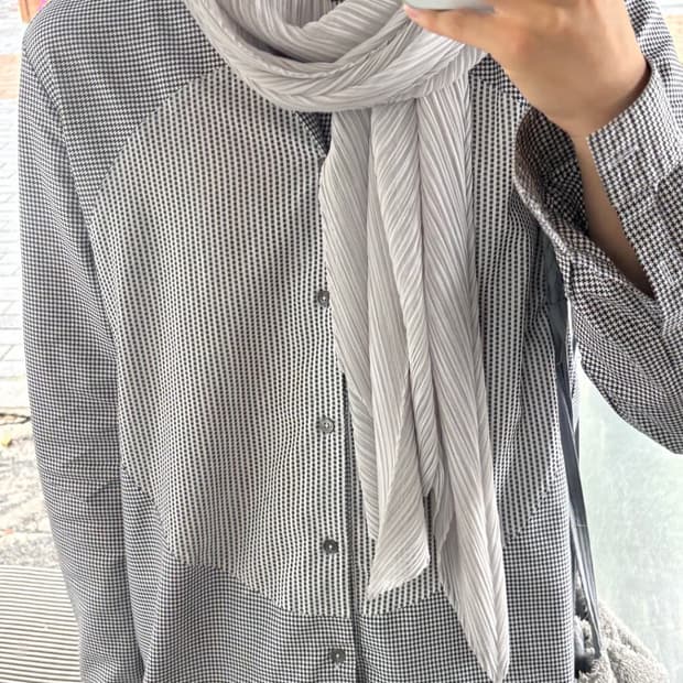 이세이미야케 플리츠 스카프