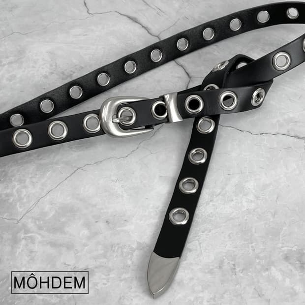 [Unisex] 아일렛 이태리소가죽 벨트