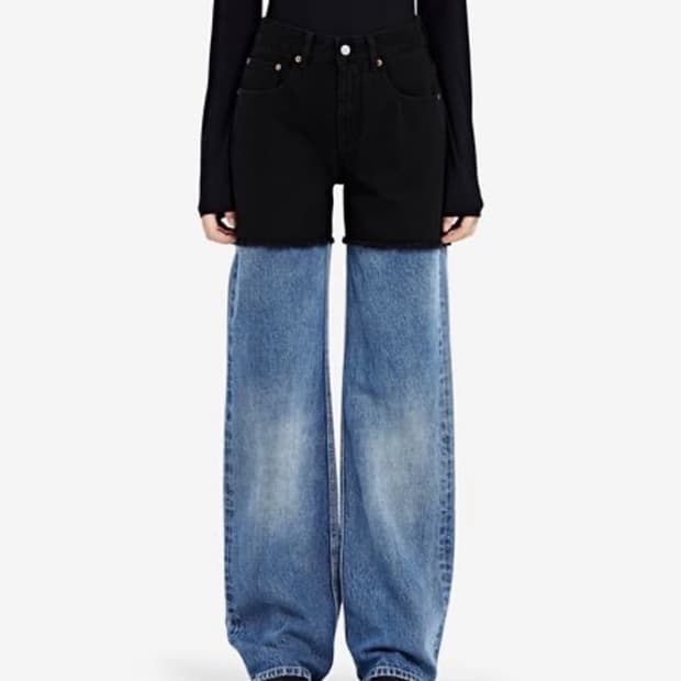 mm6 메종 마르지엘라 투톤 데님 팬츠 40