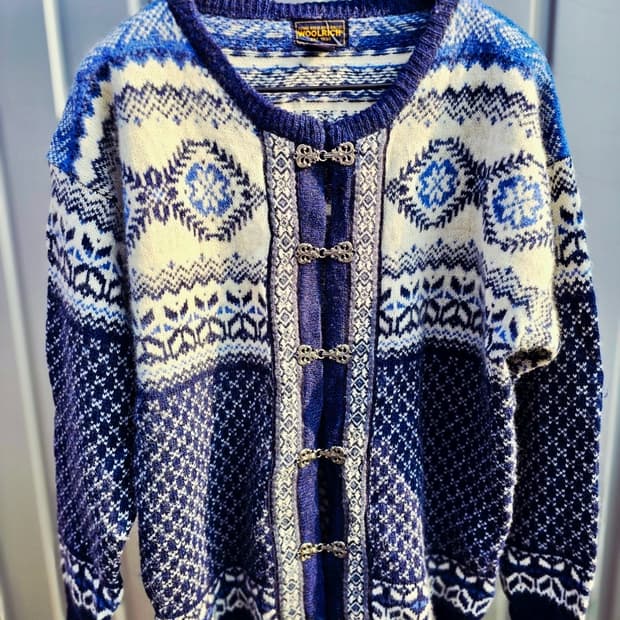 유럽 노르딕스웨터 가디건 by woolrich