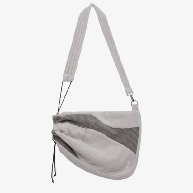 산산기어 플리스 크로스 백 - 그레이