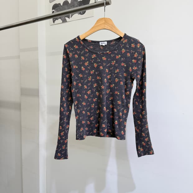 VERT DENSE (Made in Japan) 플로랄 롱슬리브 