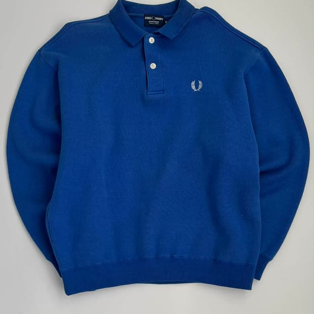 [M] 90s 프레드페리 Japan 폴로 니트 카라넥 스웻 셔츠