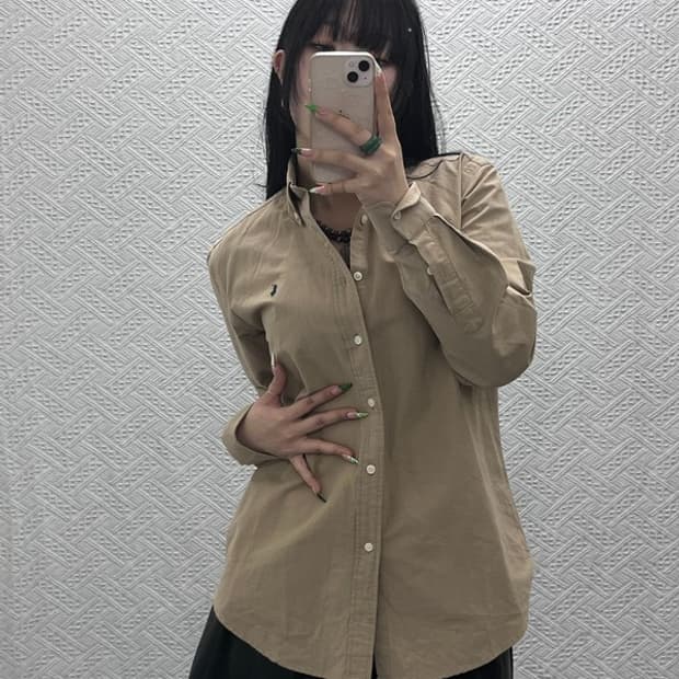 폴로 랄프로렌 캐주얼 빈티지 서레이탄 옥스포드 셔츠 S C09045
