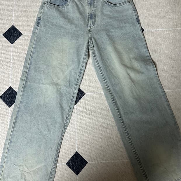 [XS] 인사일런스 빈티지 와이드 데님 애쉬 블루