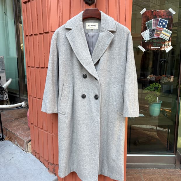 Ray Beams 울 혼방 더블 코트