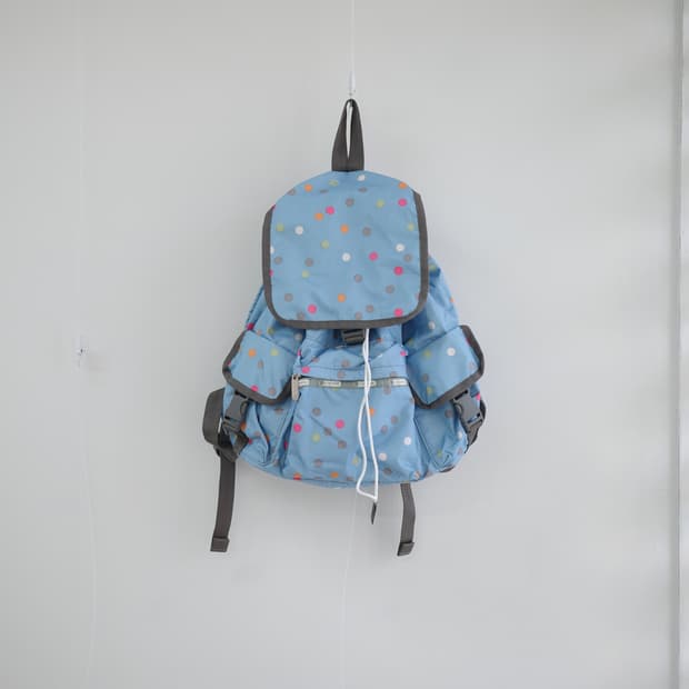 Lesportsac sky-blue dot backpack