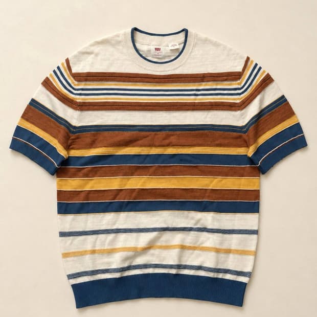 Levi’s 리바이스 컬러블럭 반팔 니트