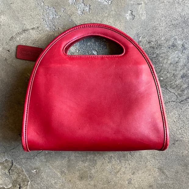 90s  코치 글로브 레더 토트백