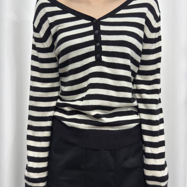 stripe knit top