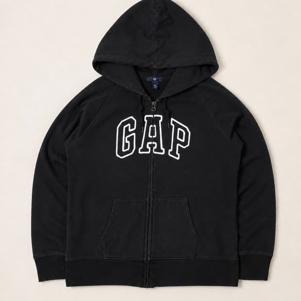 Gap 갭 블랙 후드집업