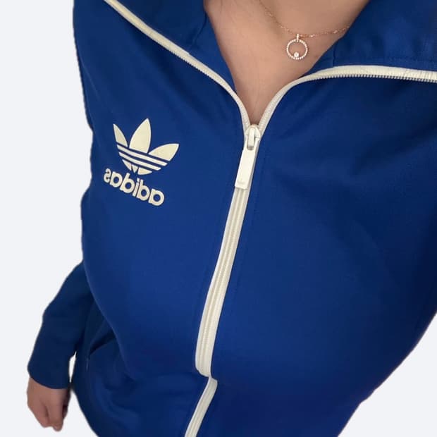 ✨아디다스 딱붙핏 파이어버드 유로파 슬림핏 블루 트랙탑 져지 ✨