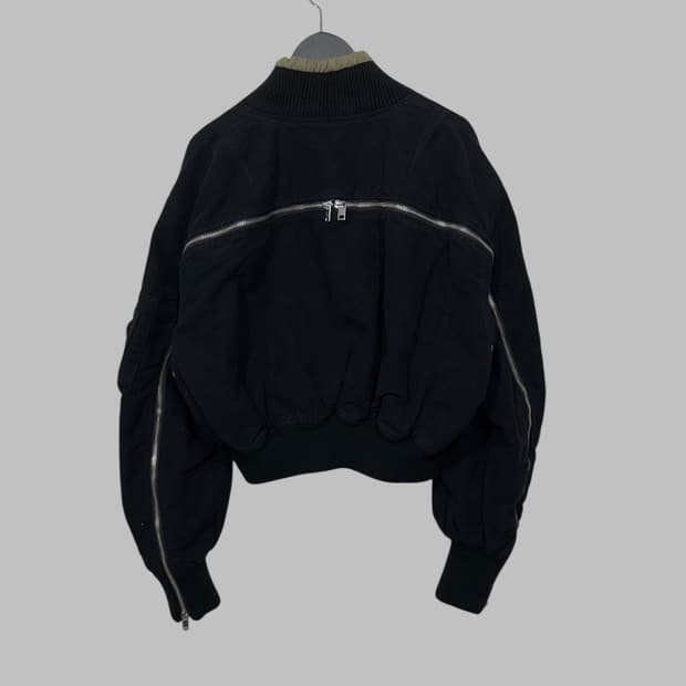 DIESEL crop bombeer jacket black 