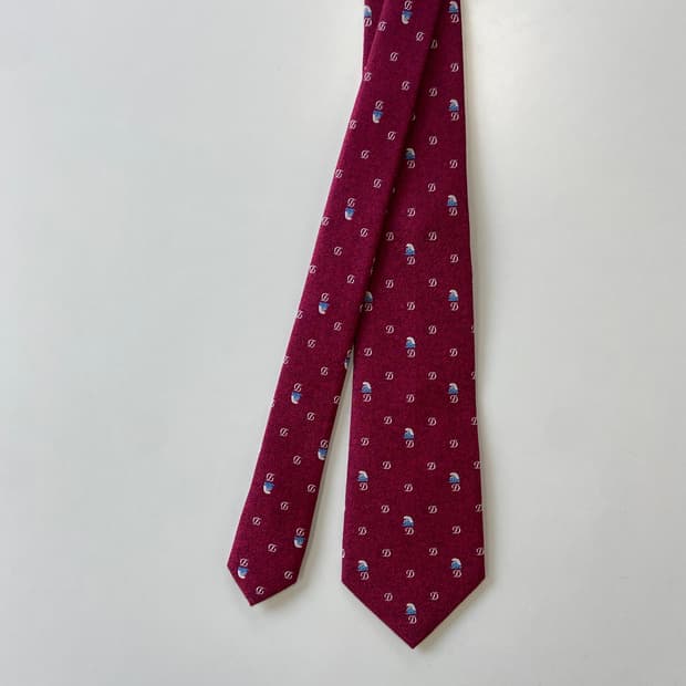 듀퐁 (Dupont) 명품 정품 스머프 넥타이