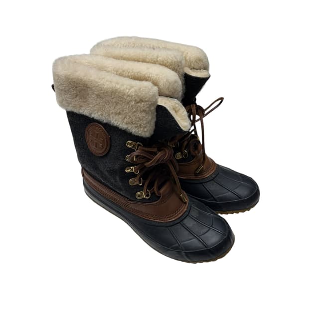 220) Tory Burch 퍼 트림 윈터 부츠