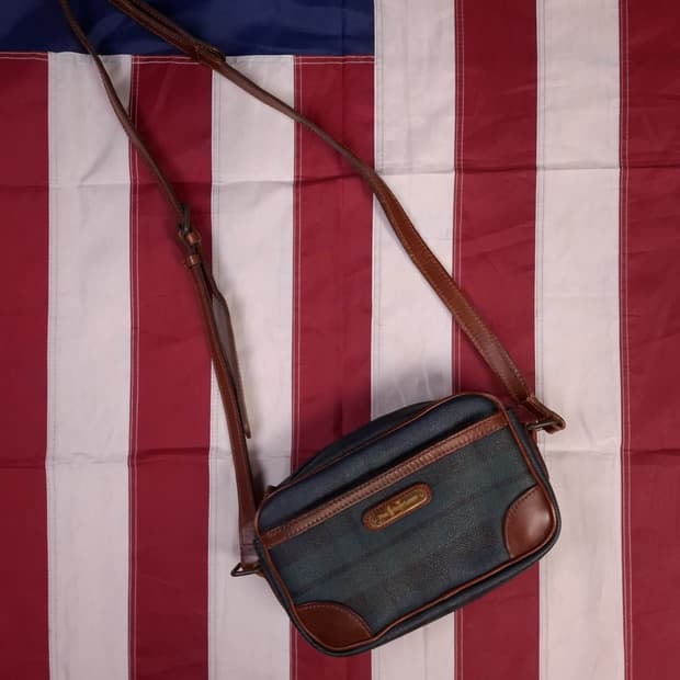 오리지날 폴로랄프로렌 체크 미니 크로스백