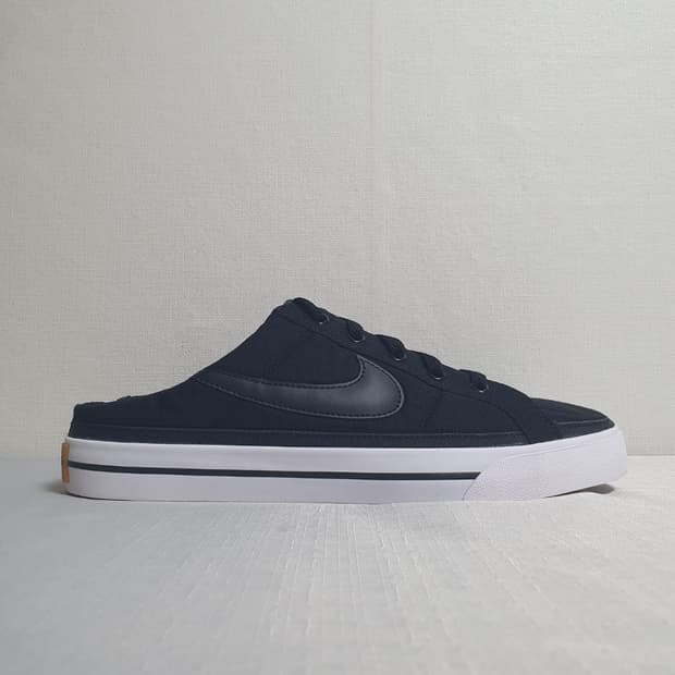 275mm 나이키 뮬 코트 레거시 스니커즈 블랙 검