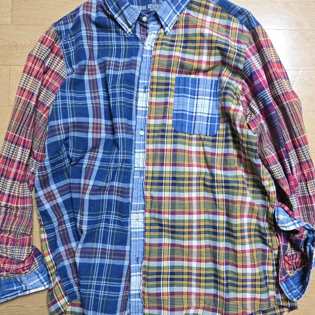 폴로 마드라스셔츠 XXL