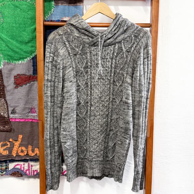 안개 숲 후디 니트