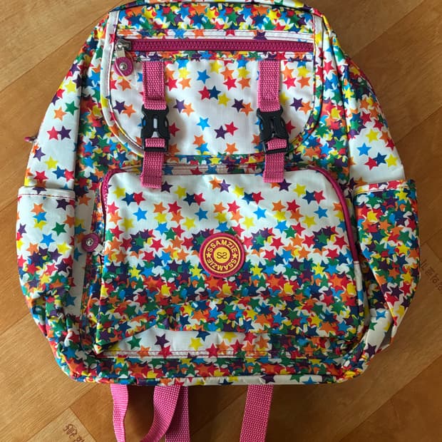 쌈지 빈티지 별 백팩 가방 y2k