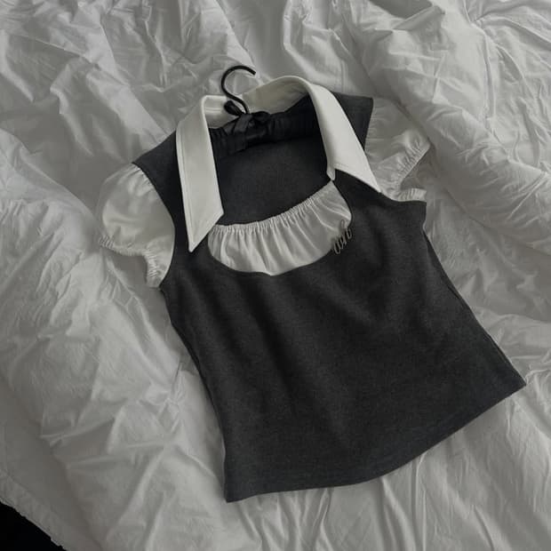 toh dolly top 돌리탑 차콜