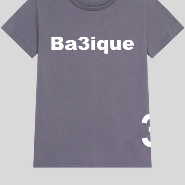 구해요)샵페어리petit logo t-shirt (deep grey)