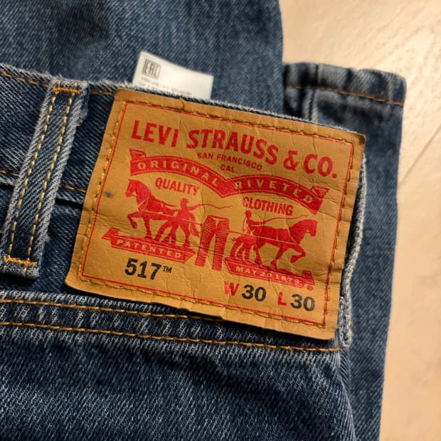 리바이스 517 부츠컷 데님 청바지 진청