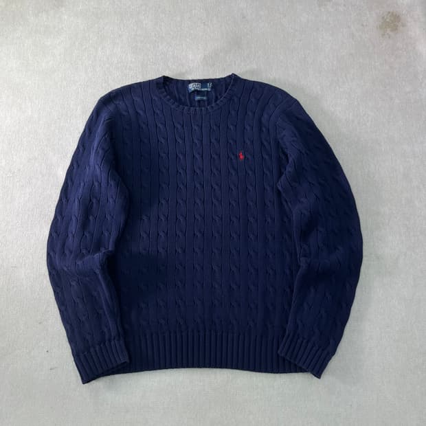105 폴로랄프로렌 코튼 꽈배기 니트