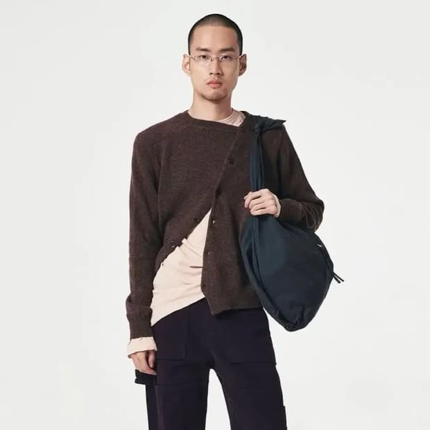 EE 2way 가디건 브라운