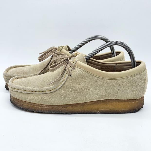  클락스 왈라비 베이지 스웨이드 (8 1/2 M)